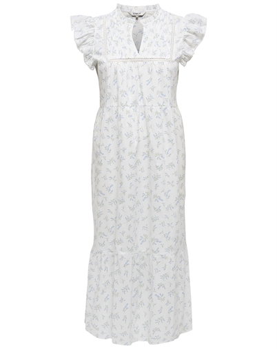 Only - ONLTes-Idris Frill Tape Kleid - Cloud Dancer/Wild Bunde